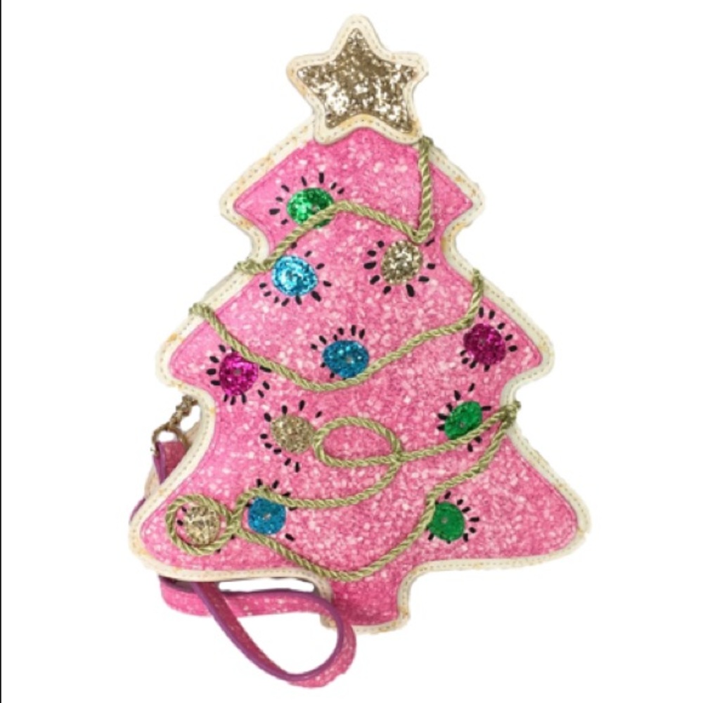 Christmas Bag Pink Tree W Lights